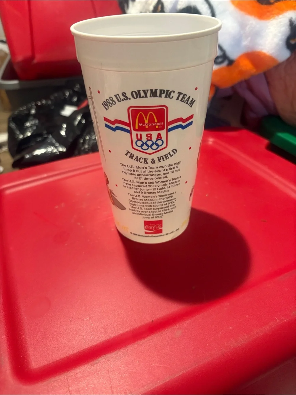 McDonald's 1988 U.S. Olympic Team White Commemorative Cup